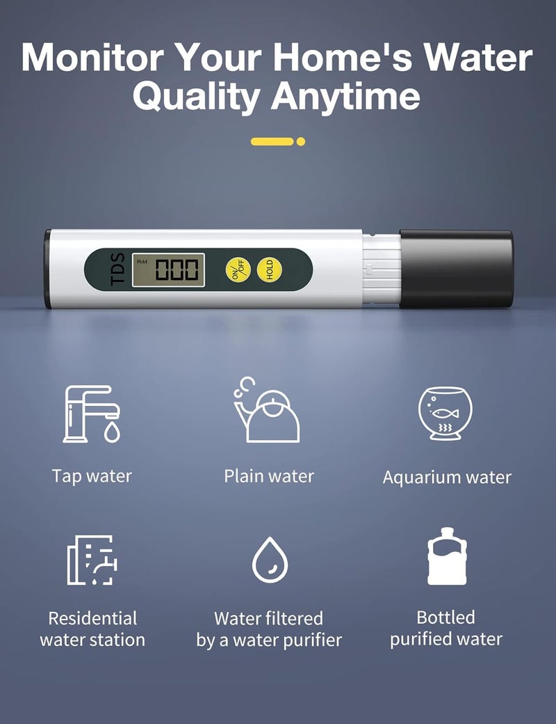 MEXYBE Tds Meter Digital Water Tester - Affordable  Reliable Water Testing Kits for Drinking Water - 0-9990ppm - 1s Get Accurate Reasult for Home, Well, Tap Water Quality Test and More! - Image 3