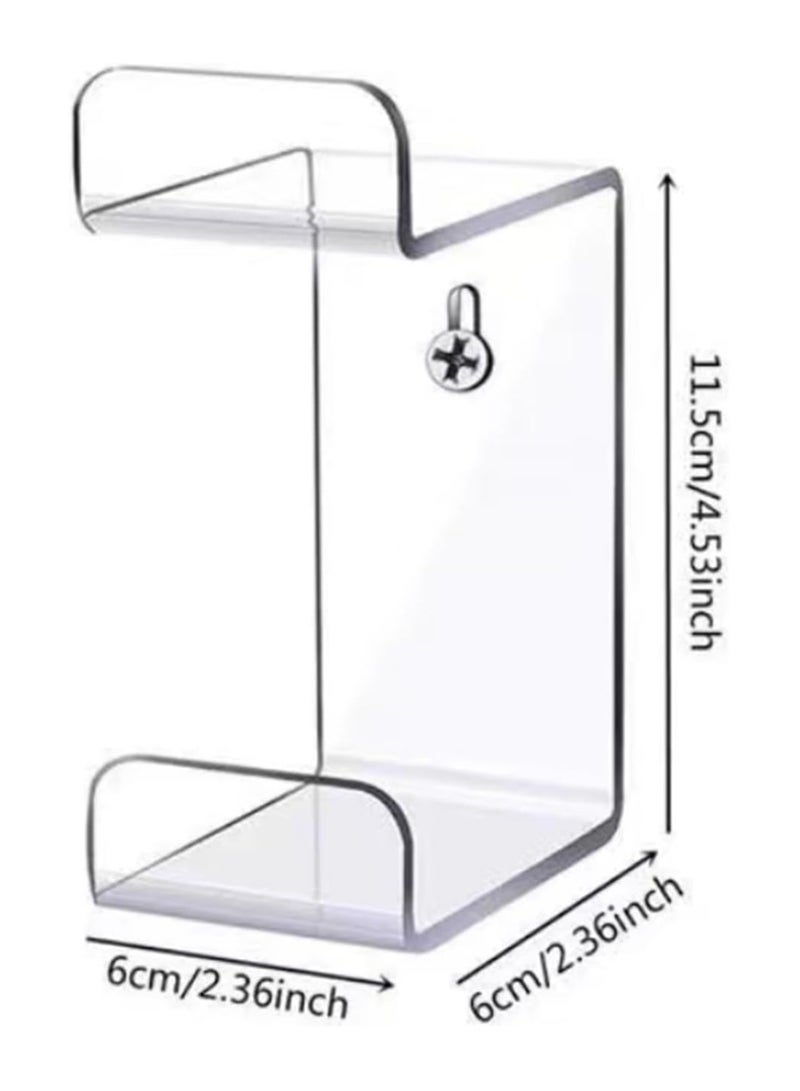 TPGP 2PCS Acrylic Game Controller Holders and Headphone Holders, Universal Dual Controller Stand, Controller Display Stand (Clear) - Image 2