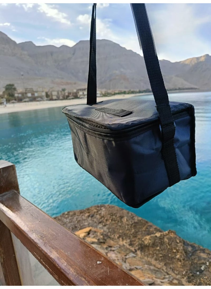 insulated lunch bag - black - Image 2