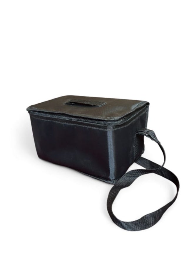 insulated lunch bag - black - Image 3