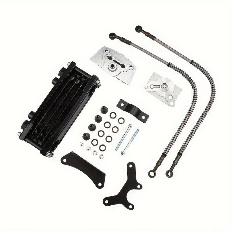Red Oil Cooler Kit For 50 140Cc Motorcycle ATV Engine Cooling Universal Dirtbike - Image 1