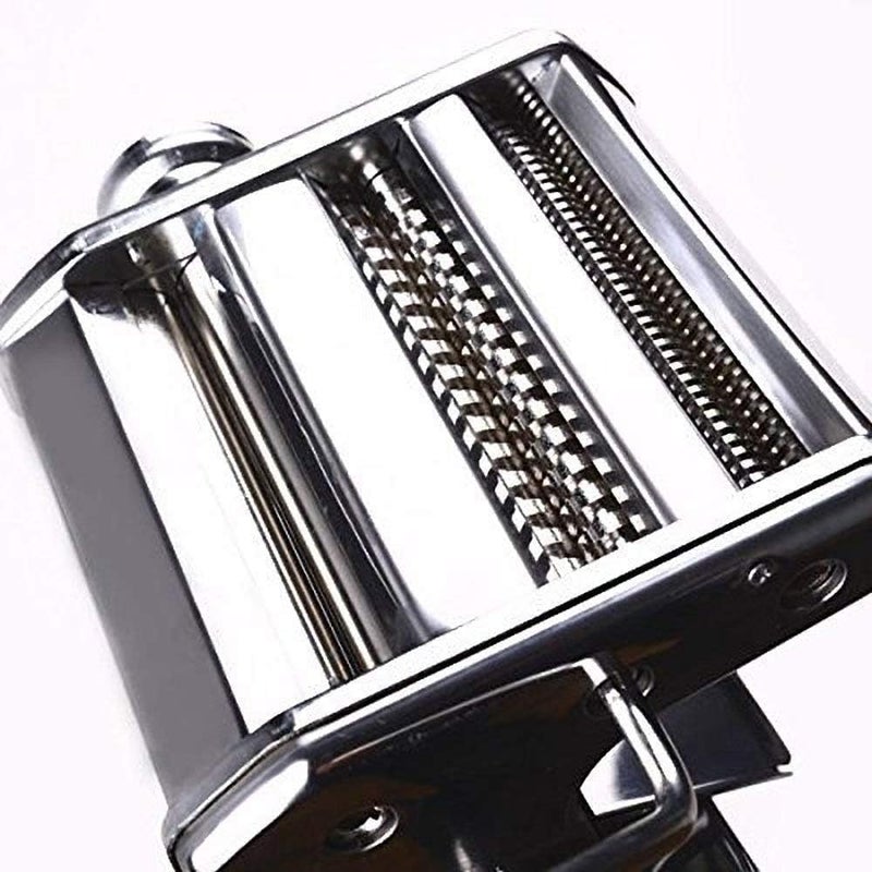 AJARVAR Manual Pasta Maker Machine 150mm Steel Noodle Maker Machine with 9 Adjustable Thickness Settings - Image 4