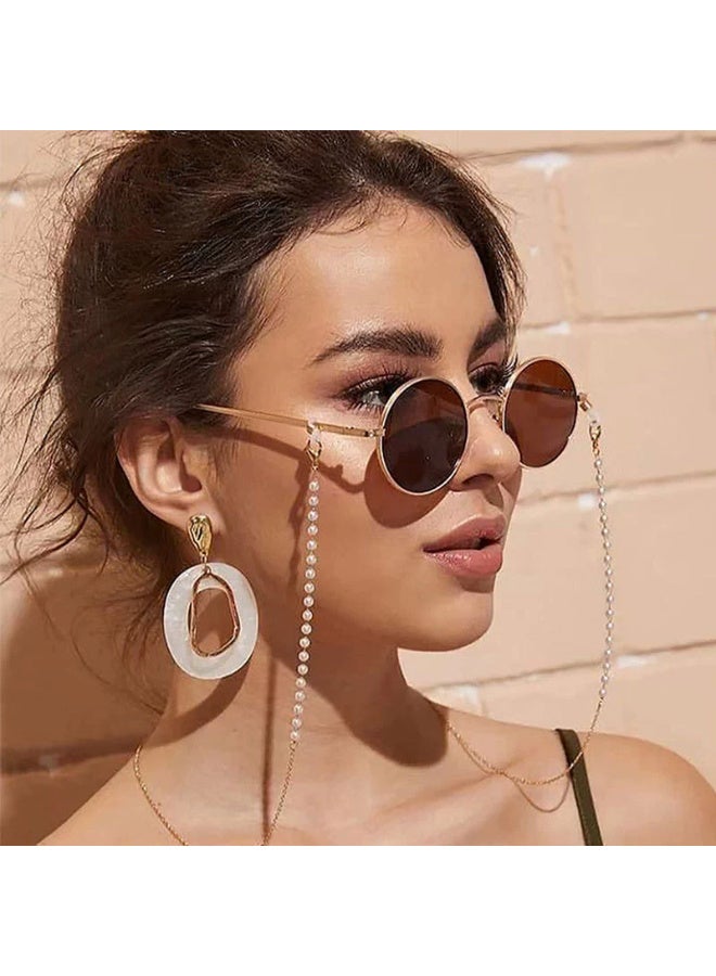 زينو سلسلة لؤلؤية لسلسلة النظارات وسلسلة القناع مانعة للانزلاق ومانعة للضياع للنساء - Image 1
