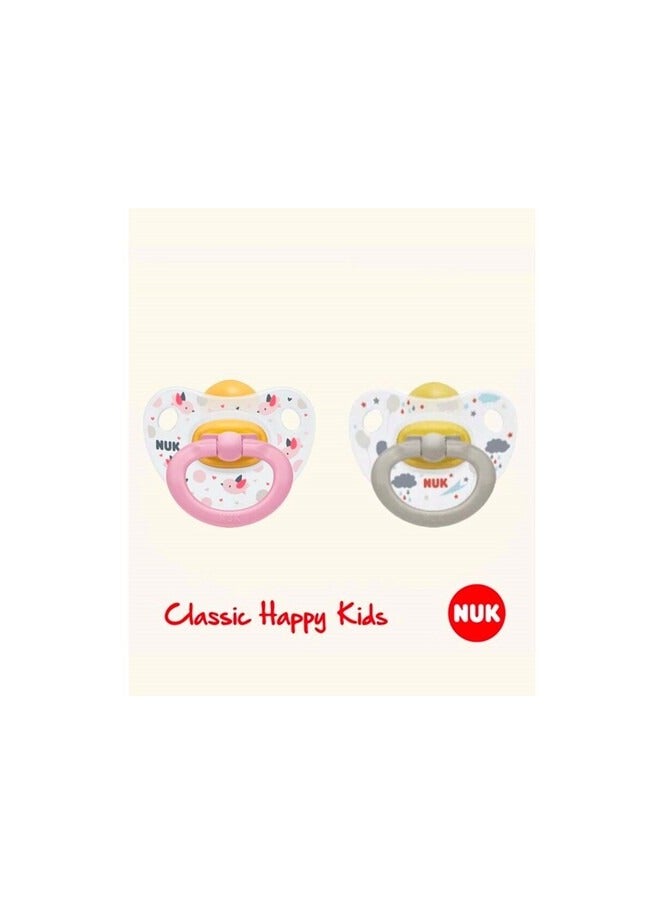 Nuk Classic Happy Kids Soother Latex Bpa Free Assorted Color 2units - Image 2