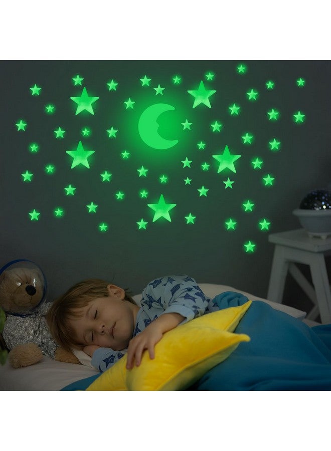 OIG Brands 100 Pcs Ultra Brighter 3D Glow in The Dark Stars for Ceiling & Walls I Glow Stars for Ceiling with Moon I Glow in The Dark Decorations for Bedroom W/Constellation Map & Reusable Putty I Star Stickers  - Image 5