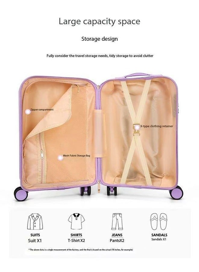 JCB CHIC Kids Luggage, 20" Carry on Suitcase with Universal wheels and 3D Transform Pattern Sticker , Travel Luggage, Lightweight Carry On Luggage, Trolley Luggage for Children Toddlers - Image 3