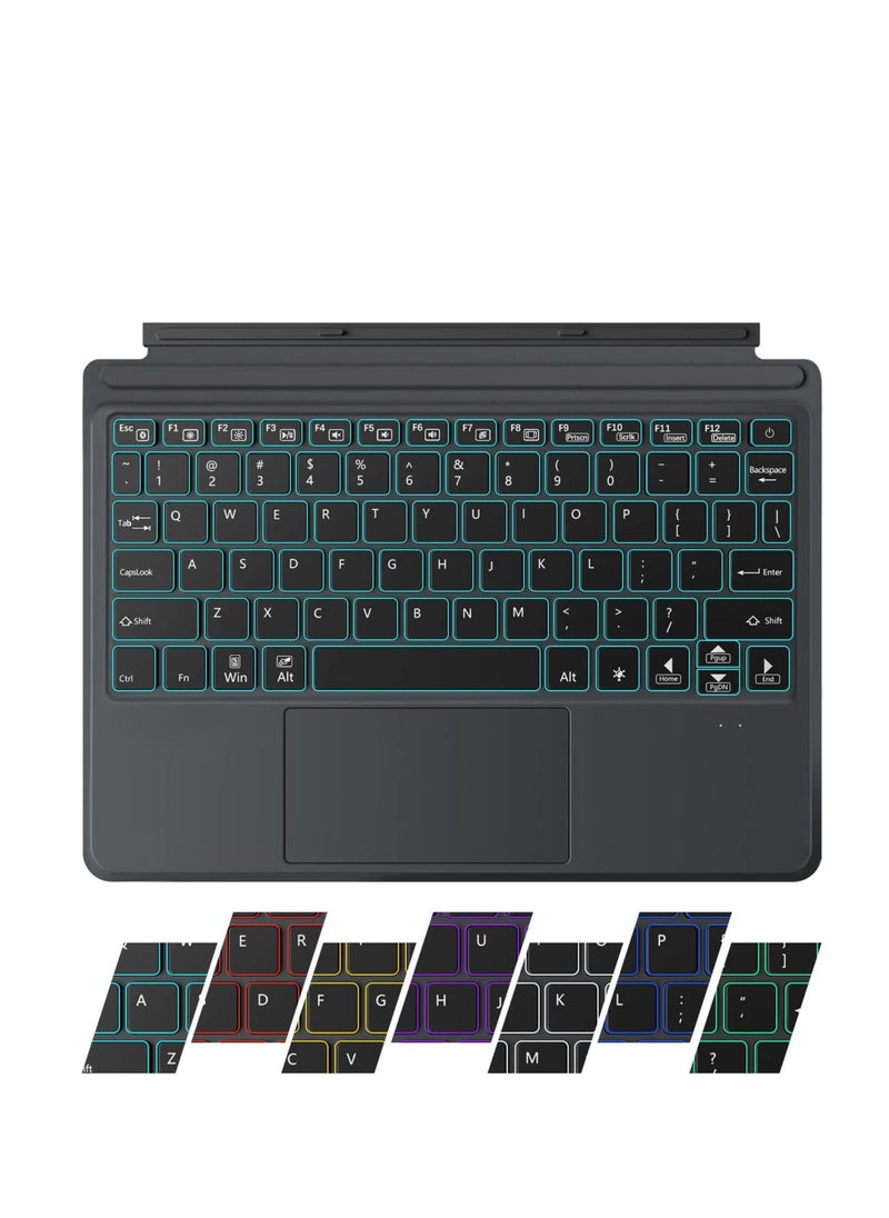 Generic - Type Cover for Microsoft Surface Go 4/Surface Go  3/Surface Go 2/Surface Go, Ultra-Slim Portable Bluetooth Wireless Surface Go Keyboard with Backlight, Rechargeable & Long Standby Time - Image 1