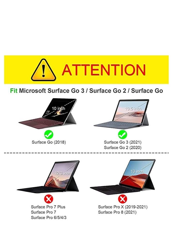 Generic - Type Cover for Microsoft Surface Go 4/Surface Go  3/Surface Go 2/Surface Go, Ultra-Slim Portable Bluetooth Wireless Surface Go Keyboard with Backlight, Rechargeable & Long Standby Time - Image 1