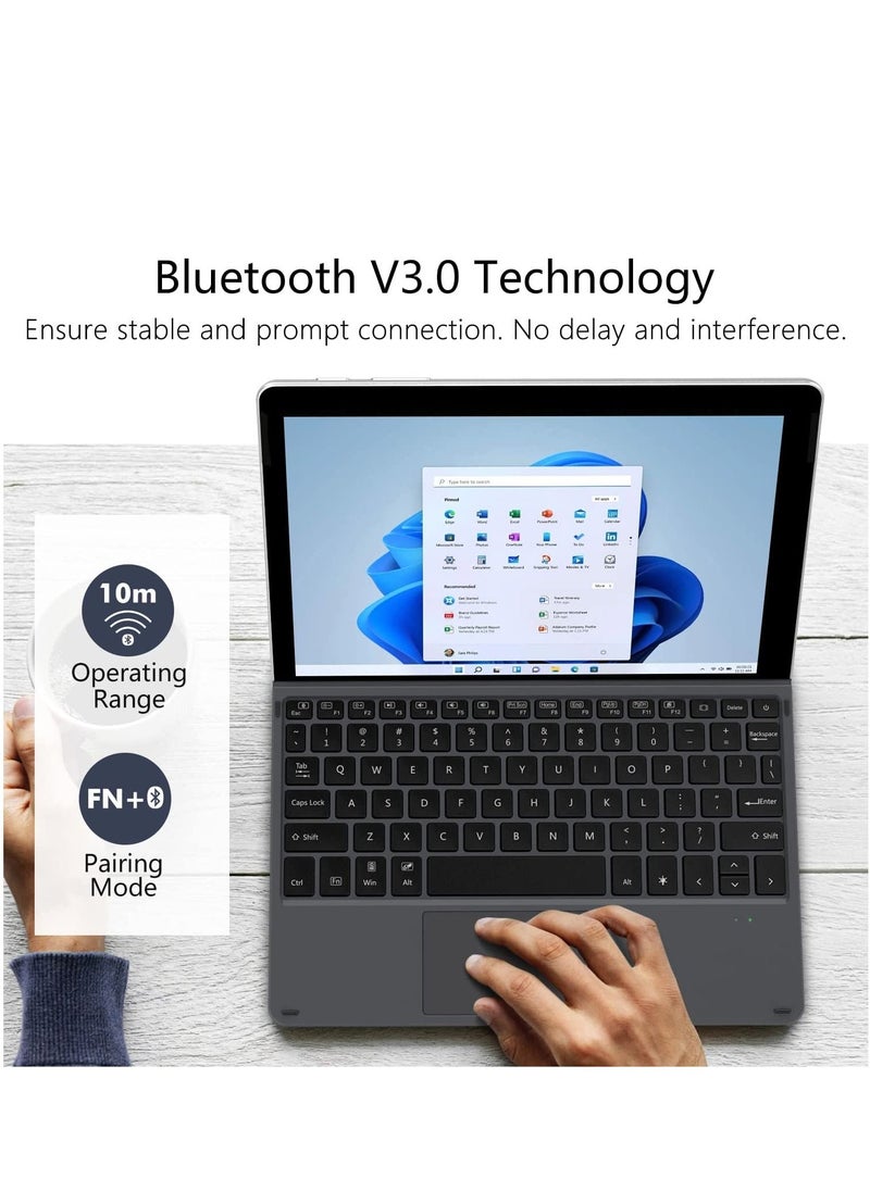 Generic - Type Cover for Microsoft Surface Go 4/Surface Go  3/Surface Go 2/Surface Go, Ultra-Slim Portable Bluetooth Wireless Surface Go Keyboard with Backlight, Rechargeable & Long Standby Time - Image 1