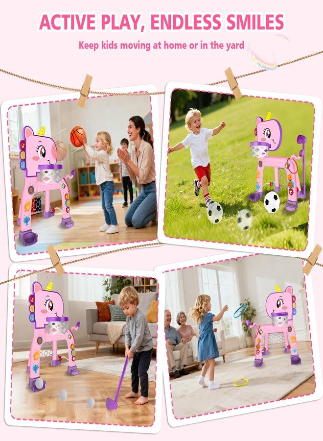 Cretargio Toddler Basketball Hoop & Soccer Goal: Toys for 1 2 3 Year Old Boys Girls Kids Sports Activity with Light Sound Music Montessori Toys for Baby 12-18 Months | Birthday Gifts for Ages 1-3 - Image 5