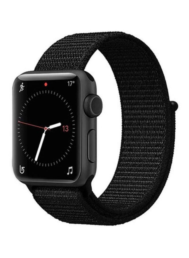 ACLIX Nylon Strap Band For Apple Watch Black - Image 2