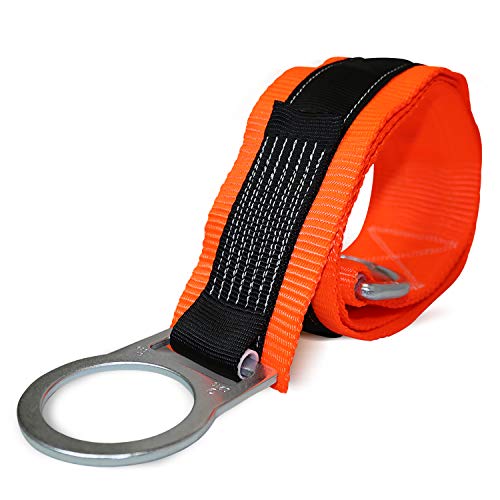AFP 3’ Cross Arm Strap Premium Heavy-Duty Pass-Through Double Steel Ring, Safety Fall Protection Anchorage Connector (OSHA/ANSI) PPE 1 Pack - Image 1