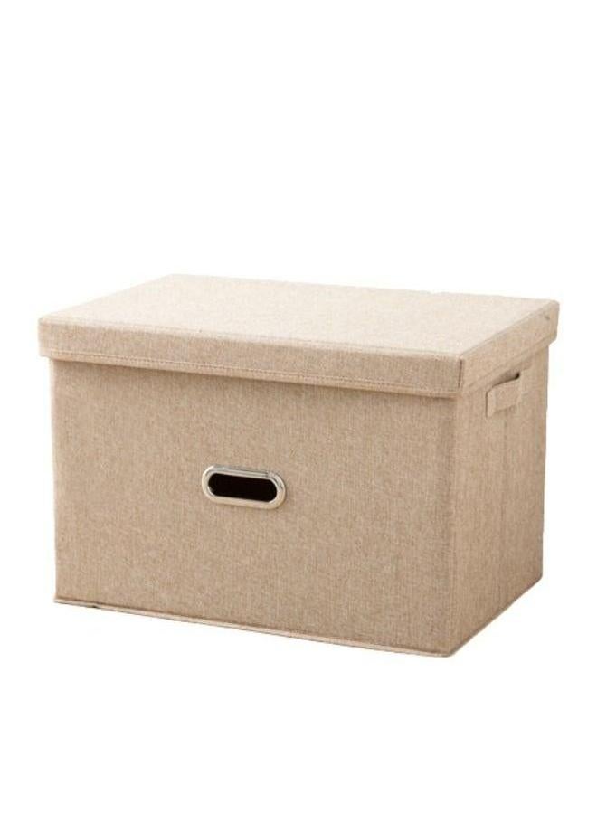 HOMESTAR Large Size Cube Boxes With Handles To Store And Organize Clothes Games Books Toys Washable Foldable Removable Lid For Home Office - Image 1