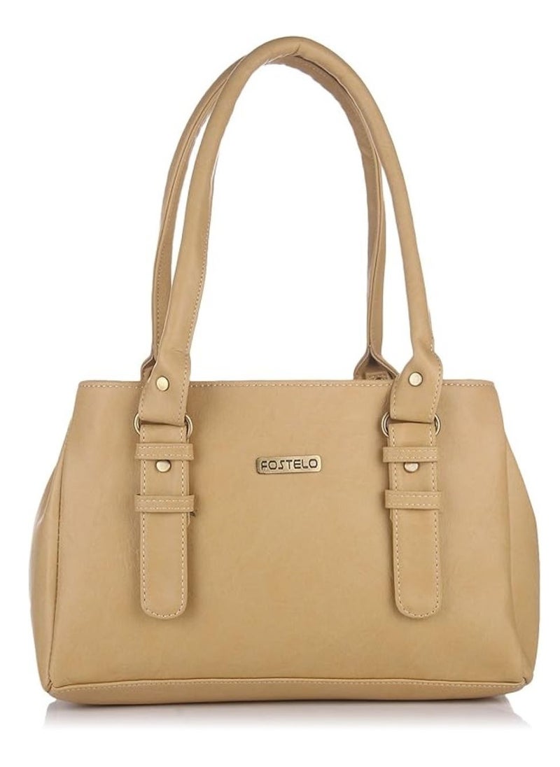 Fostelo Women's Westside Handbag (Beige) (FSB-413)  - Image 1