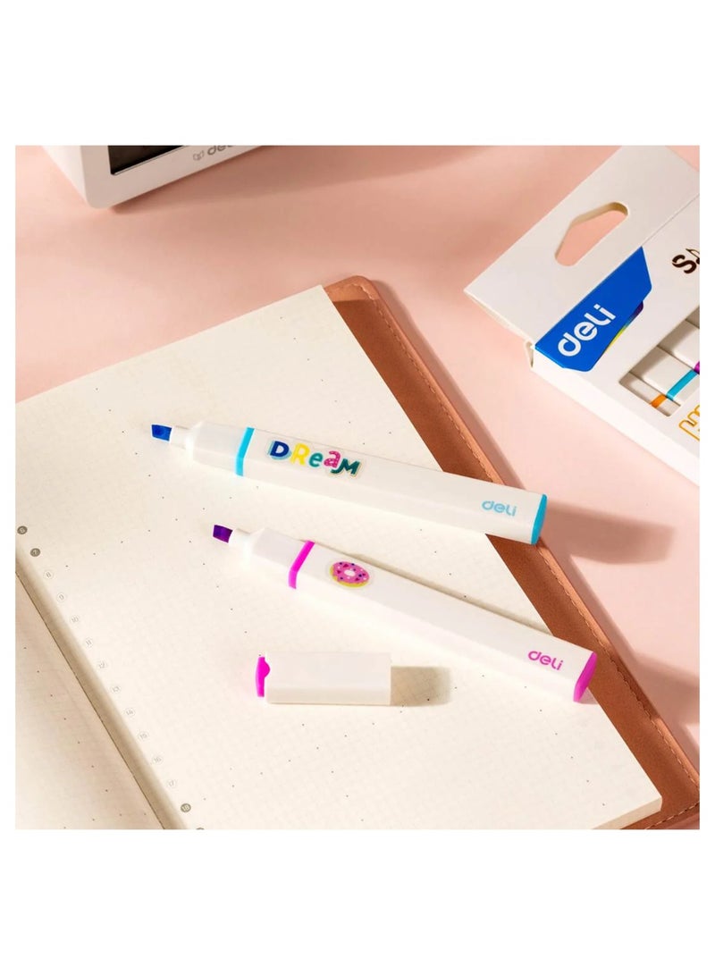 Deli 6-Piece Little Singer Highlighter Set Multicolour  - Image 2