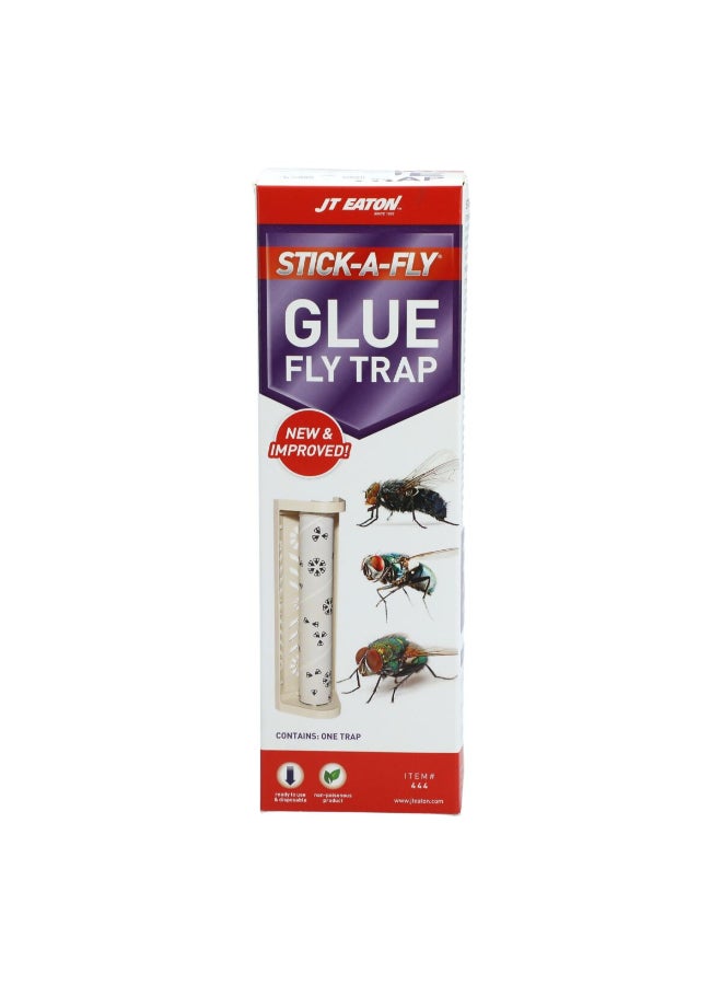 Fox Run 5-Piece Stick-A-Fly Ultra-Stick Non-Toxic Glue Fly Trap Beige 24.13 x 7.62 x 7.62 cm 444N - Image 1