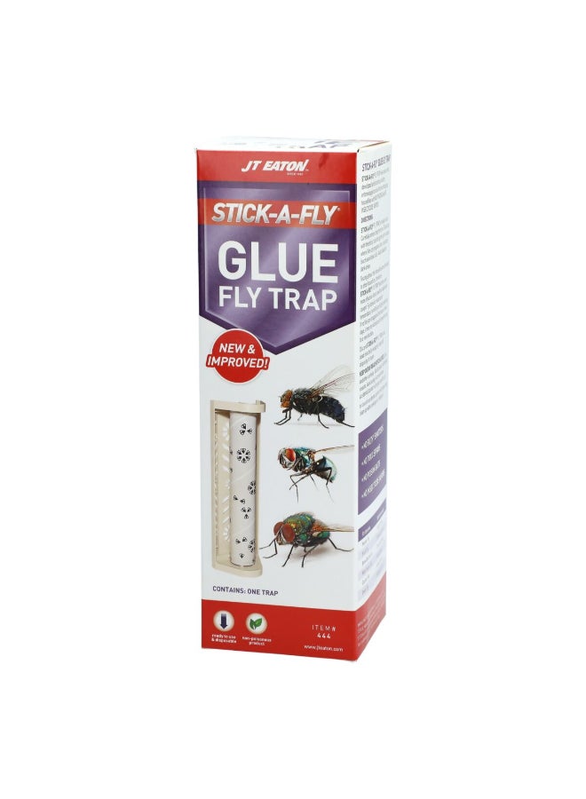 Fox Run 5-Piece Stick-A-Fly Ultra-Stick Non-Toxic Glue Fly Trap Beige 24.13 x 7.62 x 7.62 cm 444N - Image 2