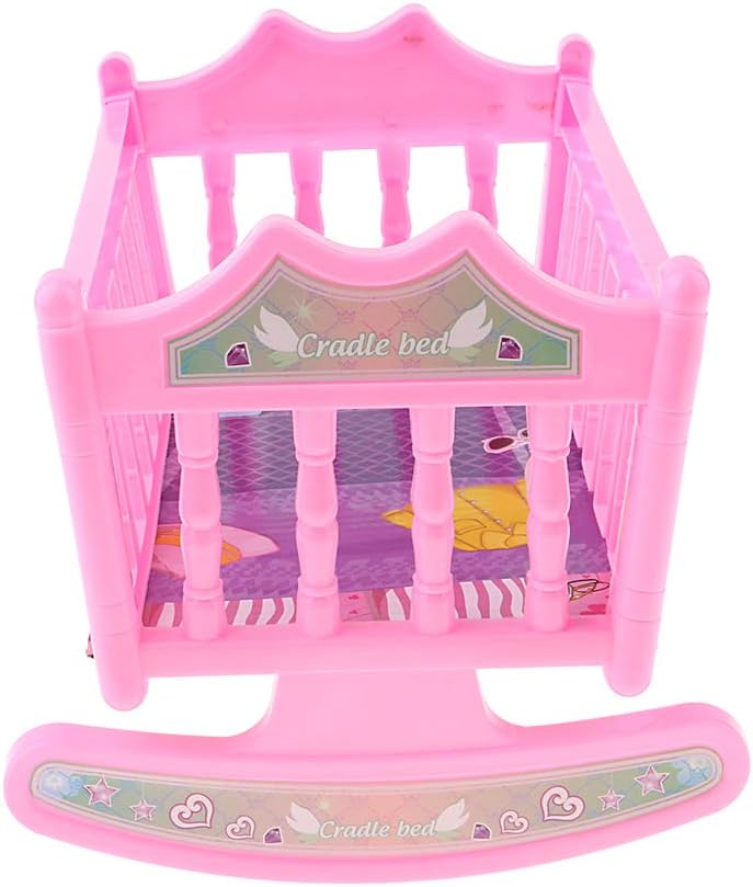 klarako NC Baby Doll W/ Stroller Pram Buggy and Bed Cradle Girls Toy Foldable Pushchair - Image 4