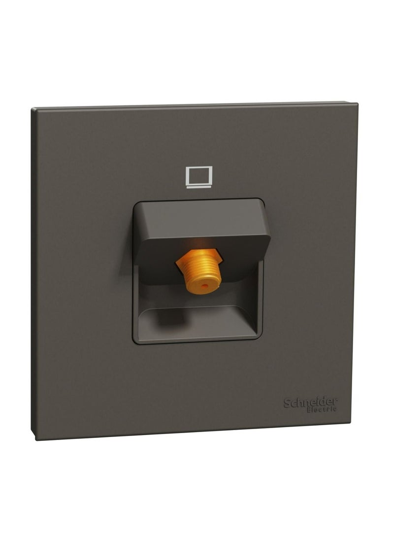 Schneider Electric Schneider Electric Avataron C TV Socket E8731TVF_DG, , Ip20 Dark Grey F-Type  - Image 2