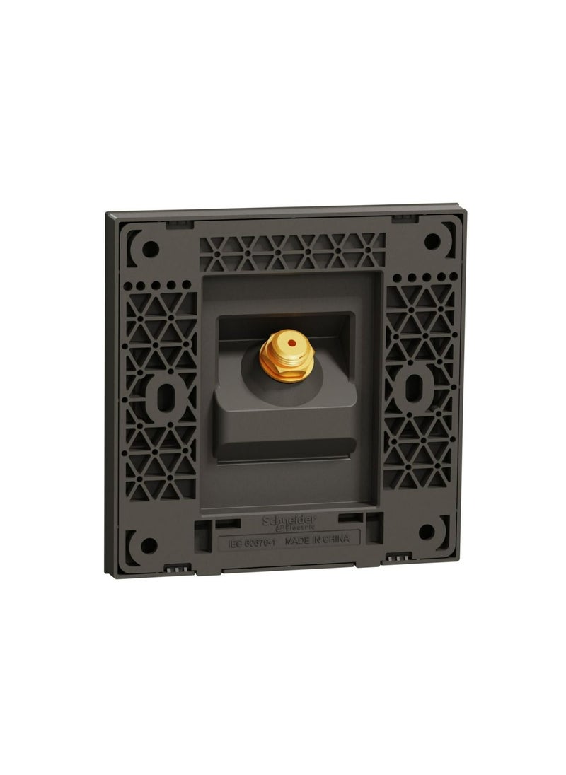 Schneider Electric Schneider Electric Avataron C TV Socket E8731TVF_DG, , Ip20 Dark Grey F-Type  - Image 5
