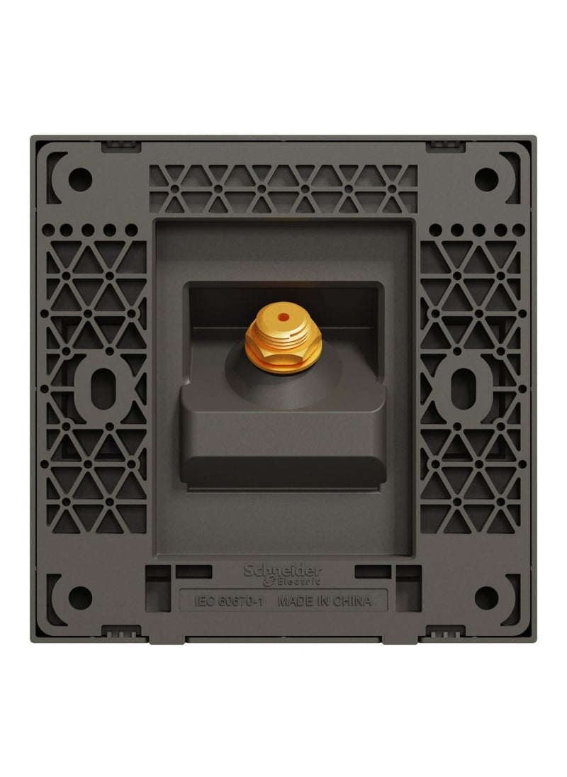 Schneider Electric Schneider Electric Avataron C TV Socket E8731TVF_DG, , Ip20 Dark Grey F-Type  - Image 3