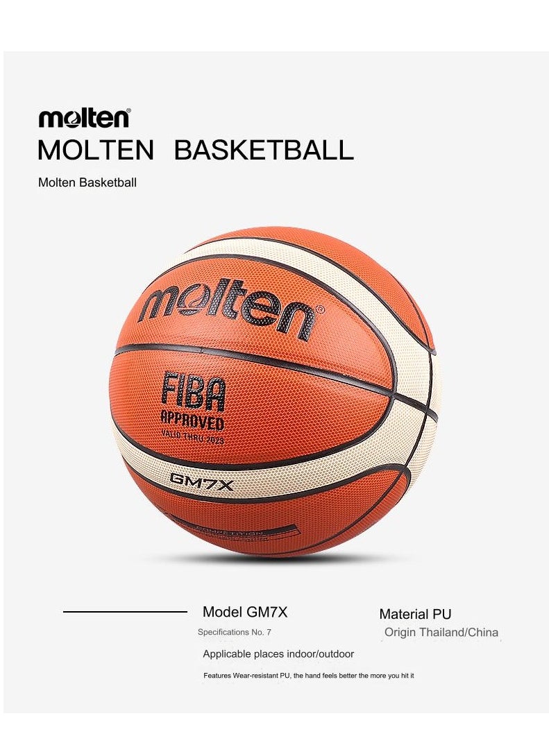 molten Fiba Approved Top Grain Leather Basketball  - Image 2