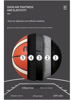 molten Fiba Approved Top Grain Leather Basketball  - Image 4