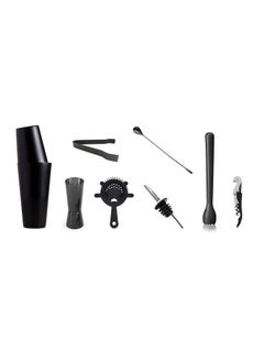 Dynore Dynore Stainless Steel Black Matt 8 Pcs of Bartender SetBarware SetBar AccessoriesBar Tool  - Image 1