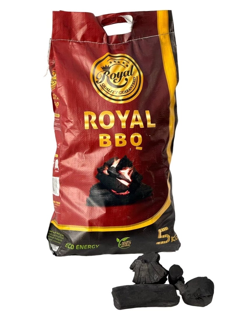 Royal BBQ Natural Grill Barbeque Charcoal 100% - 5 KG - Image 3