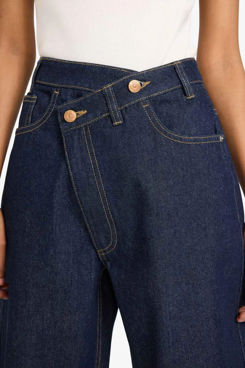 Defacto  Wide Leg Straight Leg High Waist Jeans for Women | Best Price UAE
