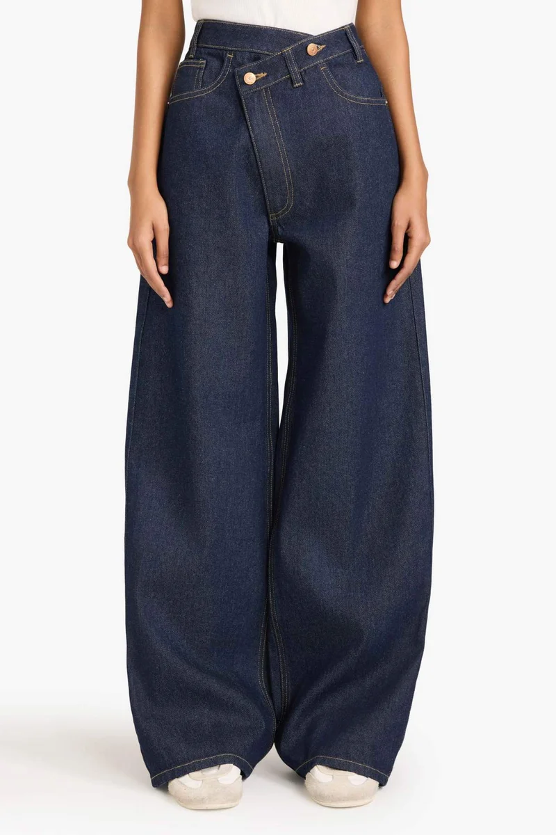 Defacto  Wide Leg Straight Leg High Waist Jeans for Women | Best Price UAE