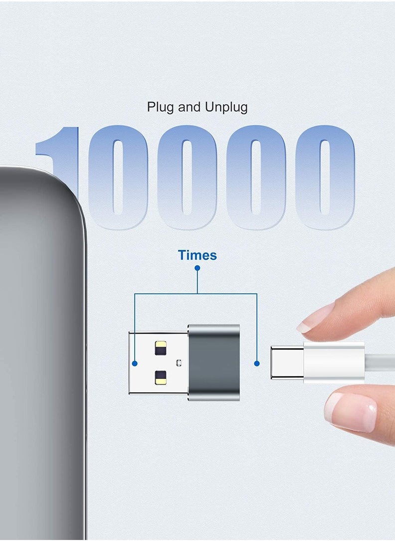 Theodor - 2 Piece USB Male to Type C Female Adapter, Type C to USB A Charger Cable Converter Fast Charging and Data Transfer - Image 1