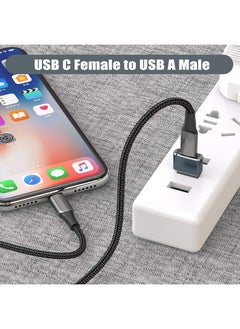 2 Piece USB Male to Type C Female Adapter, Type C to USB A Charger Cable Converter Fast Charging and Data Transfer - pzsku/Z6509F7568B880B0EB1F9Z/45/_/1706789137/7552eacc-a631-4eb8-abe4-756f17b64f1e