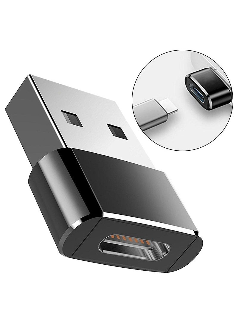 Theodor - 2 Piece USB Male to Type C Female Adapter, Type C to USB A Charger Cable Converter Fast Charging and Data Transfer - Image 1