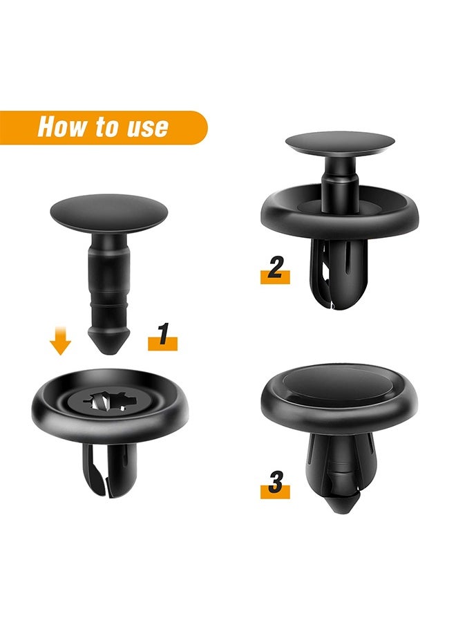 HY Engine Under Cover Push-Type Retainer Lexus & Toyota Clips 90467-07201 OEM Replacement Fasteners - 50 PCS  - Image 3