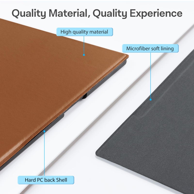 CoBak Case for Remarkable 2 Tablet - Lightweight and Hard Back Shell Protective Book Folio Cover with Built-in Pen Holder - Only for 10.3" 2020 Released (Earth Tone) - Image 5