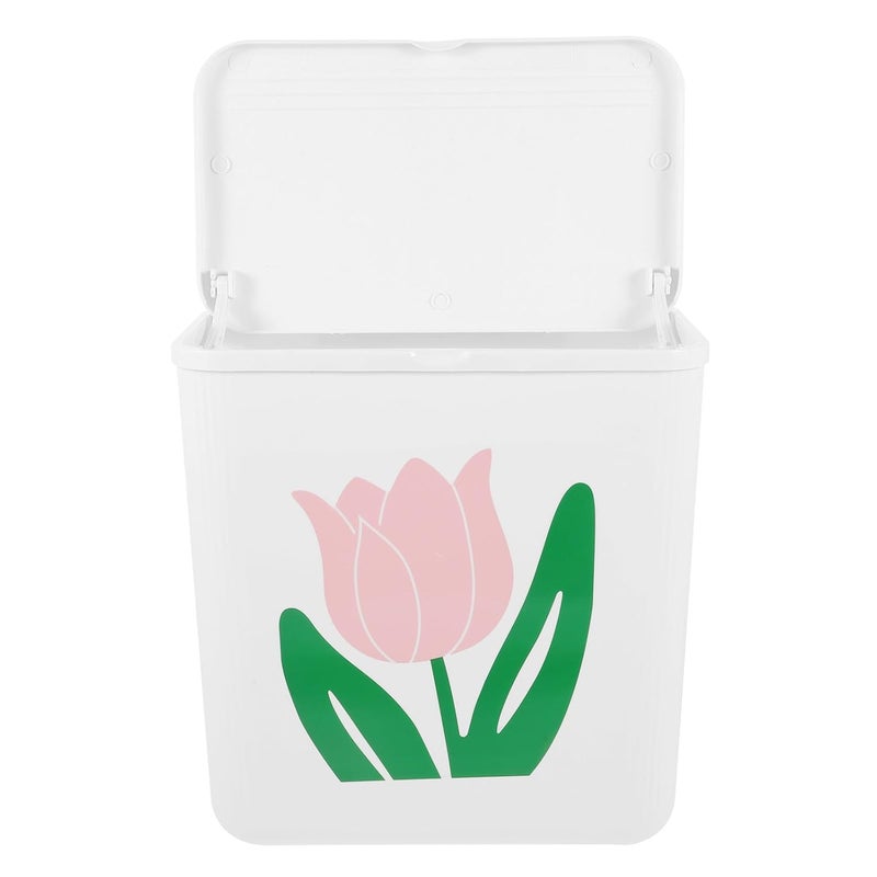 ABOOFAN Kitchen Hanging Compost Bin Lid, Large Door Mount Trash Can for Cabinet, Wall-Mounted Kitchen Waste Holder and Bathroom Hanging Garbage Basket - Image 1