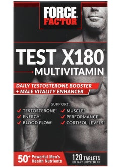 Force Factor Test X180® Multivitamin 120 Tablets 