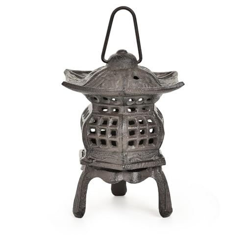 Sungmor Cast Iron Candle Holder Decorative Garden Hanging Lantern Vintage Tabletop Tealight Candle Holder Home Porch Patio Decor Candle Stand for Votive Candle Flameless Candle - Image 1