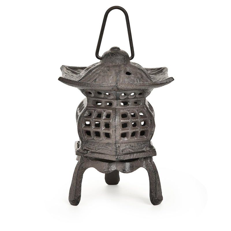Sungmor Cast Iron Candle Holder Decorative Garden Hanging Lantern Vintage Tabletop Tealight Candle Holder Home Porch Patio Decor Candle Stand for Votive Candle Flameless Candle - Image 2