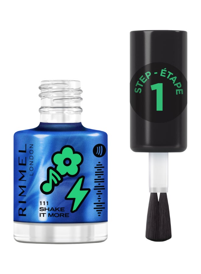 RIMMEL LONDON Full Volume Collection Super Gel Nail Polish - 111 - Shake it More, 12ml - Image 1