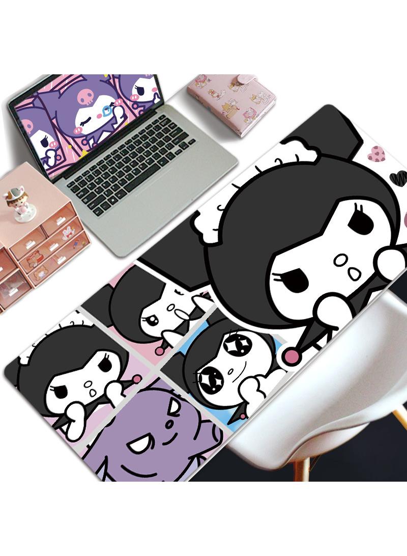 Y&D Kuromi Girls Gift Gaming Mouse Pad Extended Large Mat Desk Pad Stitched Edges Mousepad Long Mouse Pad And Non-Slip Rubber Base Mice Pad 800X300X4mm  - Image 1