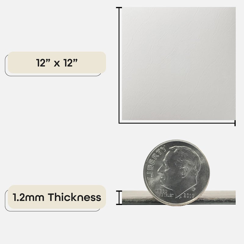 Achim Nexus Self Adhesive 12-Inch Vinyl Floor Tiles, 20 Tiles - 12" x 12", White Slate Pattern - Peel & Stick, DIY Flooring for Kitchen, Dining Room, Bedrooms & Bathrooms by Achim Home DÃ©cor - Image 3