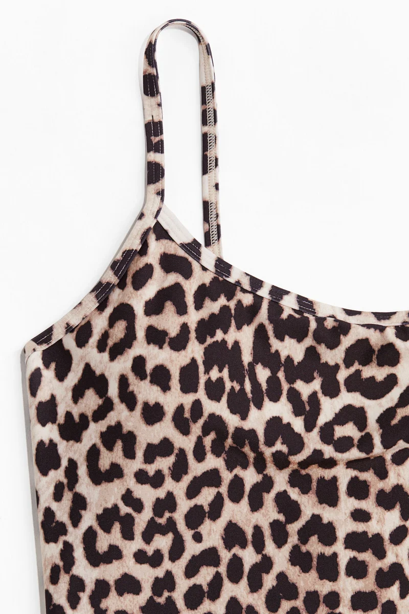 اتش اند ام Padded-cup High Leg swimsuit