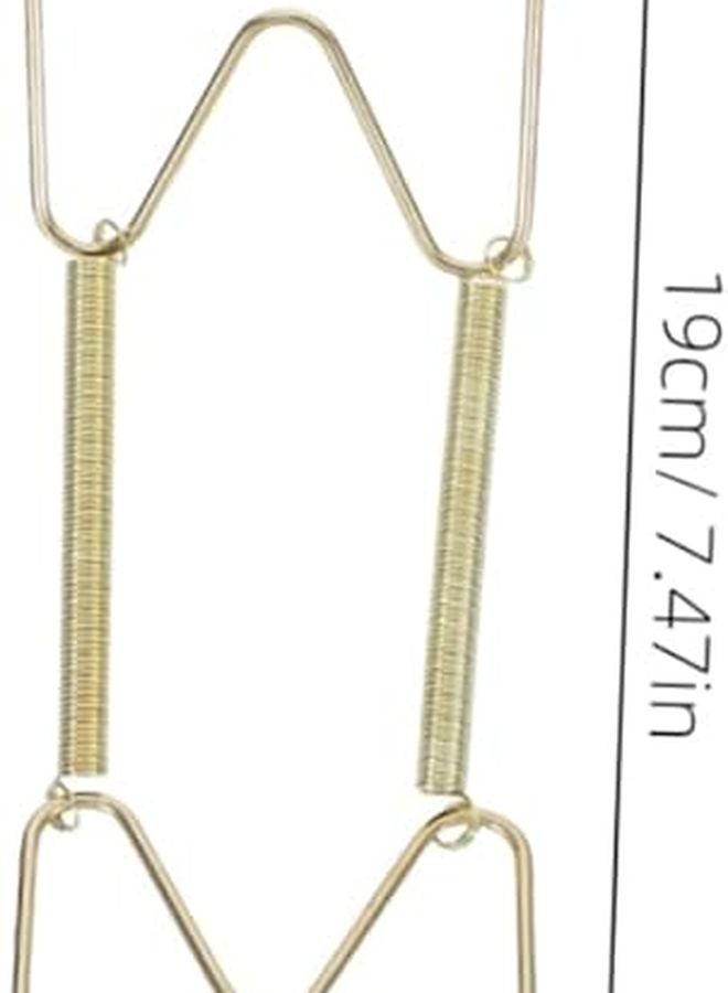 STOBOK 5 قطع W شكل رف حائط معدني من لوحات الربيع لتعليق آمن وديكور المنزل - Image 3