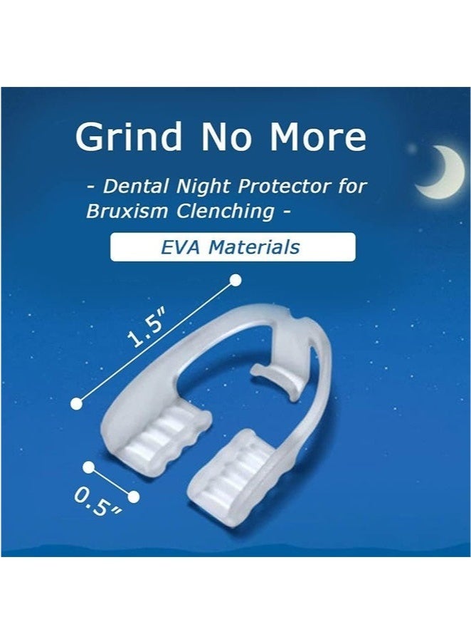 Generic 4PCS Sleep Guard Total Tooth Protection Bruxism Mouth Guard Night Universal Night Mouth Guard Teeth Grinding Night Guard for Adults Suitable for Night Sleep  - Image 3