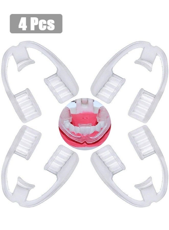 Generic 4PCS Sleep Guard Total Tooth Protection Bruxism Mouth Guard Night Universal Night Mouth Guard Teeth Grinding Night Guard for Adults Suitable for Night Sleep  - Image 1