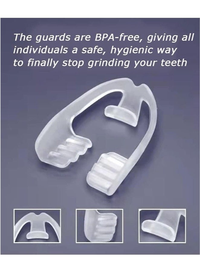 Generic 4PCS Sleep Guard Total Tooth Protection Bruxism Mouth Guard Night Universal Night Mouth Guard Teeth Grinding Night Guard for Adults Suitable for Night Sleep  - Image 5