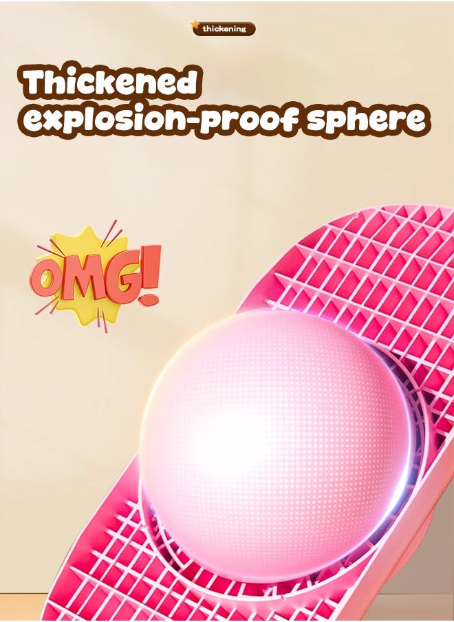 null - Multifunctional Pogo Jumper Stick with Handle and Balance Jumping Board, Safe Fun Bouncing Ball for Kids, Perfect for Improving Balance and Coordination Skills, 38*80CM - Image 1
