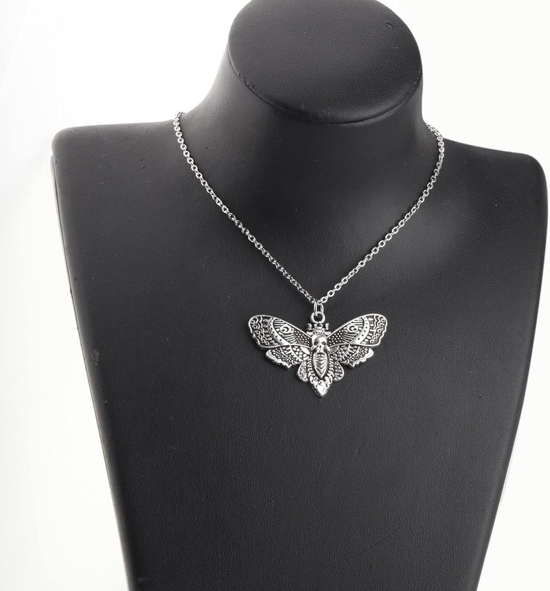 AKTAP Lna Moth Necklace Death Head Moths Necklace Insect Jewelry Gothic Necklace Gift for Women - Image 5